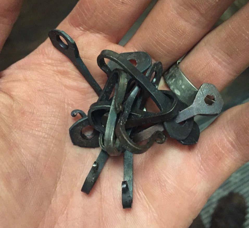 Forged hooks from Horseshoe Nails